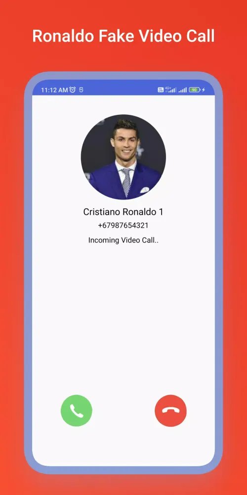 Capturas de pantalla de Ronaldo Messi Fake Video Call