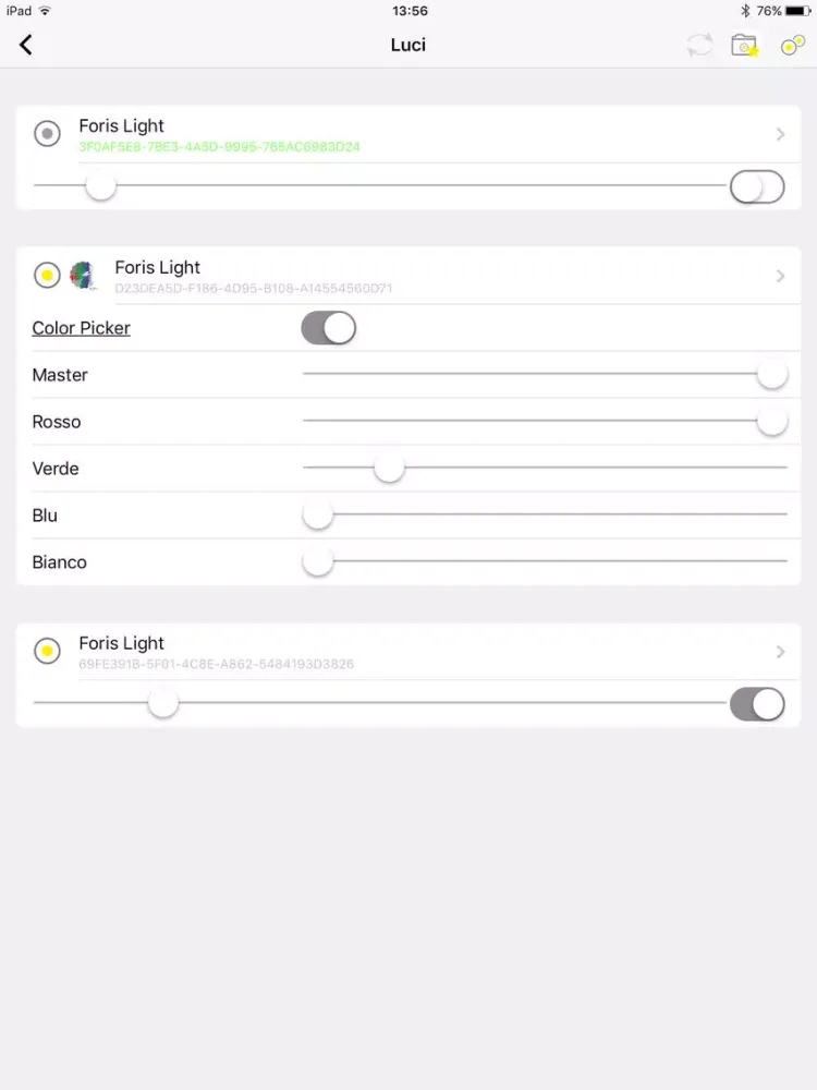 Foris Remote Control iPad 应用截图