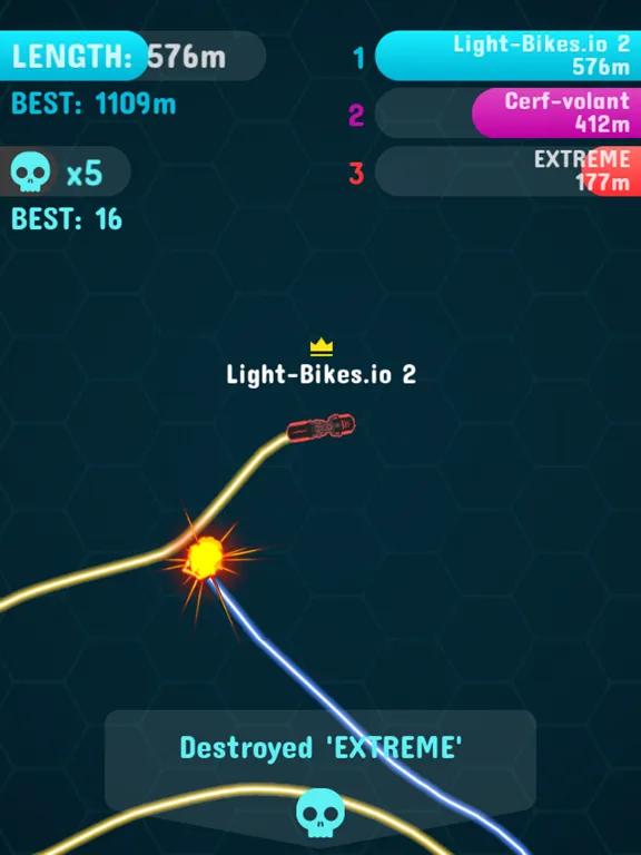 Скриншоты Light-Bikes.io 2 iPad 
