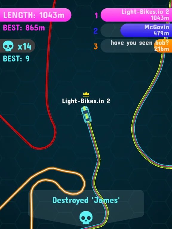 Скриншоты Light-Bikes.io 2 iPad 