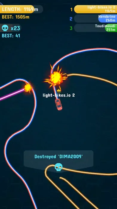Скриншоты Light-Bikes.io 2