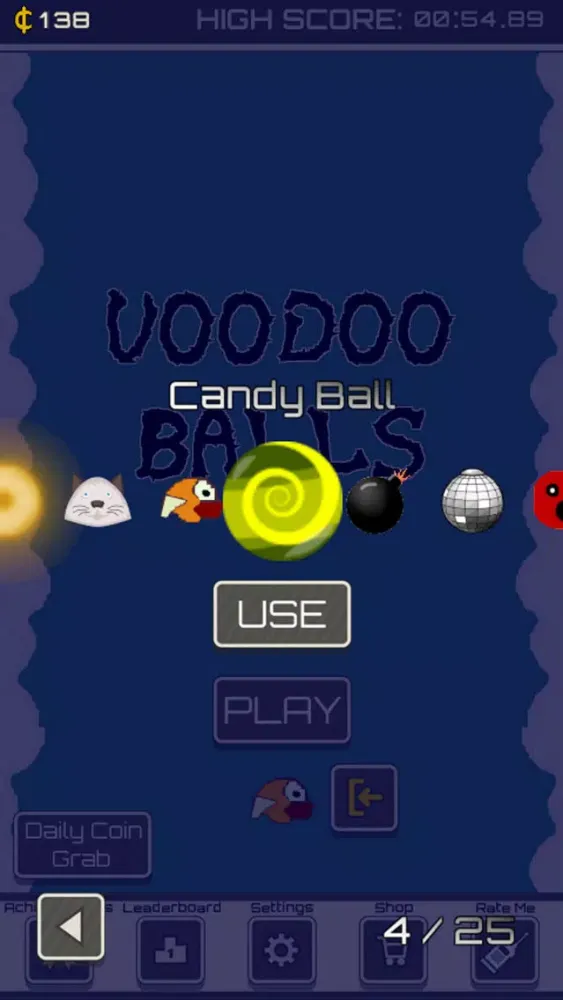 Tangkapan skrin Voodoo Balls