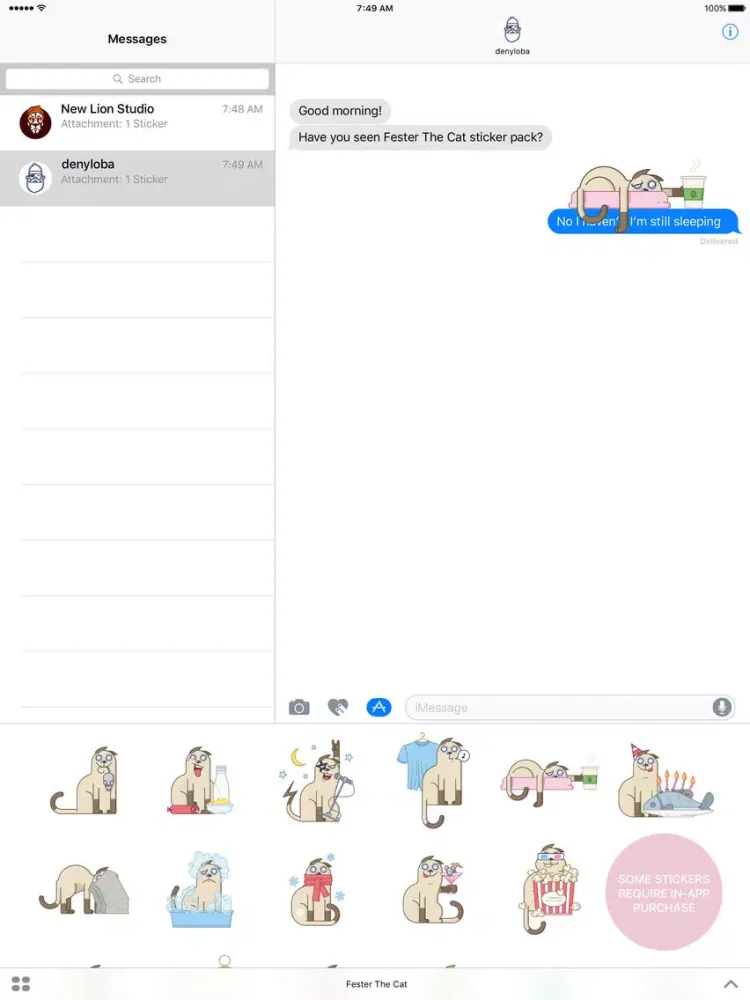 Ảnh chụp màn hình của Fester The Cat iPad 