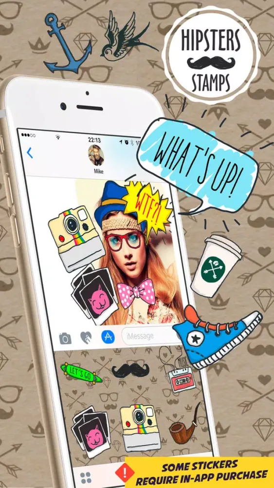 Hipsters Stamps Ekran Görüntüleri