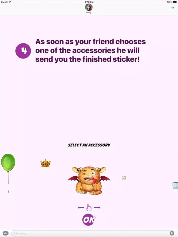 ภาพหน้าจอของ Monstick iPad 