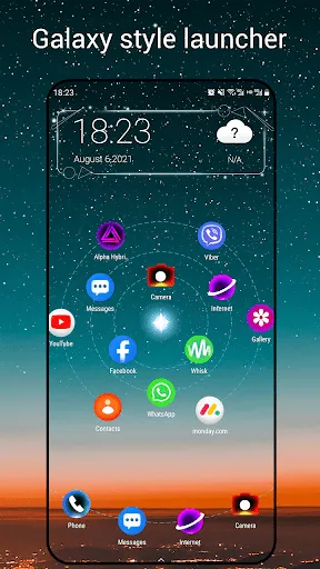 Captures d'écran de Newlook Launcher - Galaxy Star
