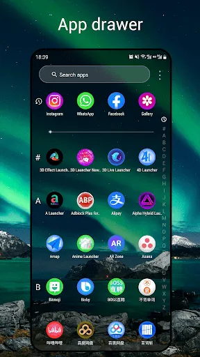 Captures d'écran de Newlook Launcher - Galaxy Star