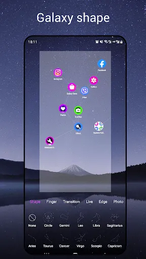 Captures d'écran de Newlook Launcher - Galaxy Star