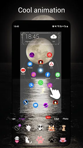 Captures d'écran de Newlook Launcher - Galaxy Star