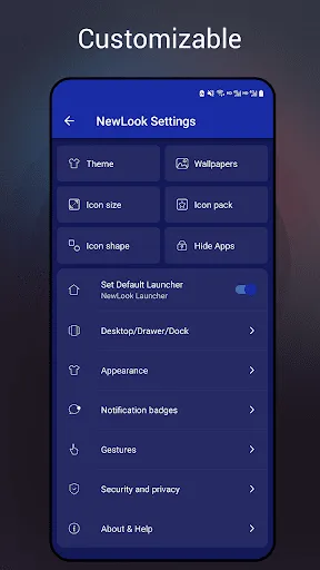Captures d'écran de Newlook Launcher - Galaxy Star