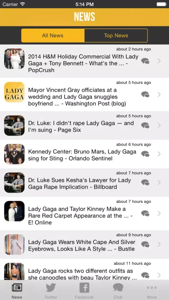 My Artist Alerts for Lady Gaga Fans - Free应用截图