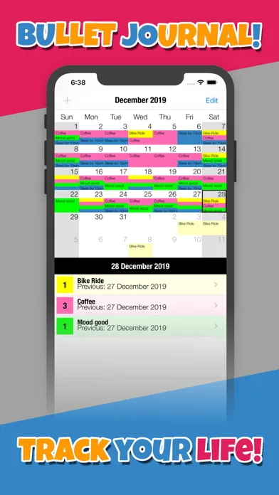 Скриншоты BuJo - Track Your Life