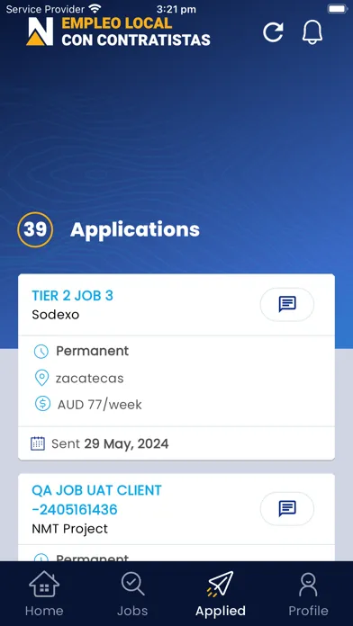 Capturas de pantalla de Empleo local - Newmont