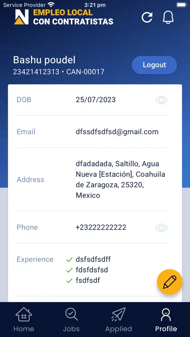 Capturas de pantalla de Empleo local - Newmont
