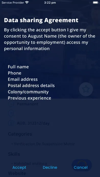 Capturas de pantalla de Empleo local - Newmont