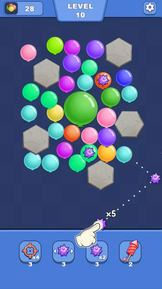Shoot Balloon : Spike Bounce Screenshots