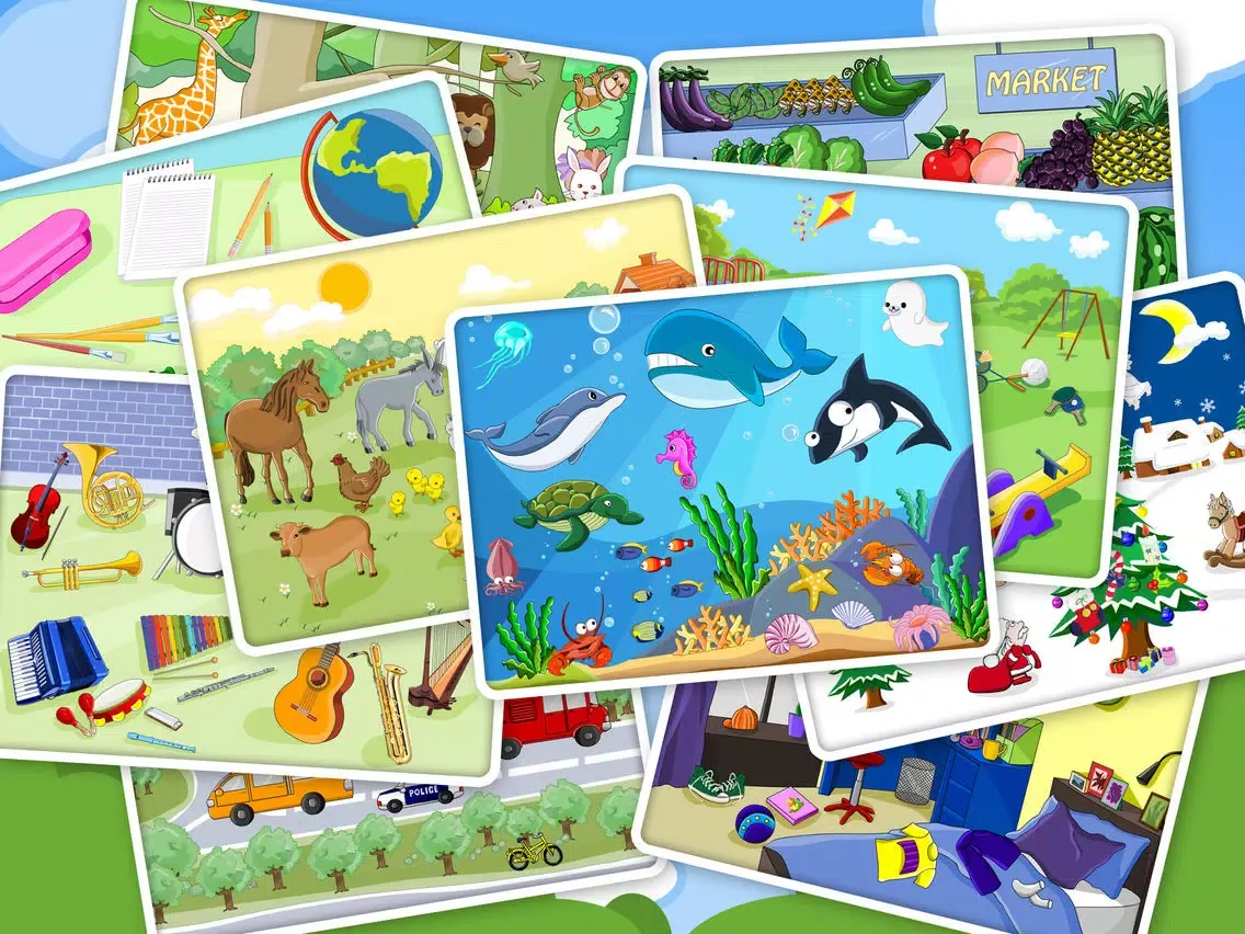 Shape Puzzle HD - Word Learning Game for Kids iPad 应用截图