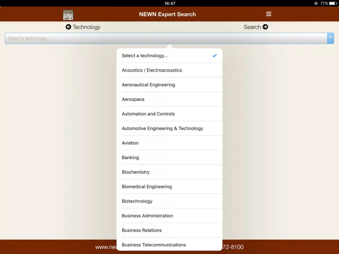 NEWN Expert Witness Search 2 iPad  स्क्रीनशॉट