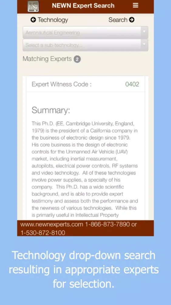 NEWN Expert Witness Search 2 स्क्रीनशॉट