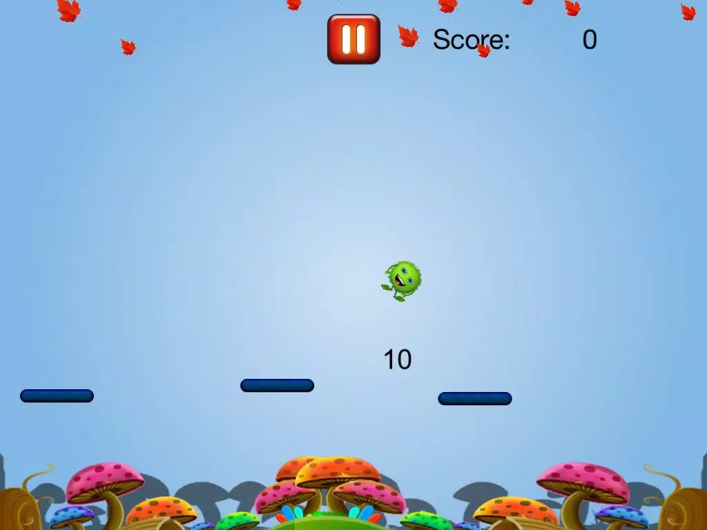 Capturas de tela do Bounce Cute Monster Free iPad 