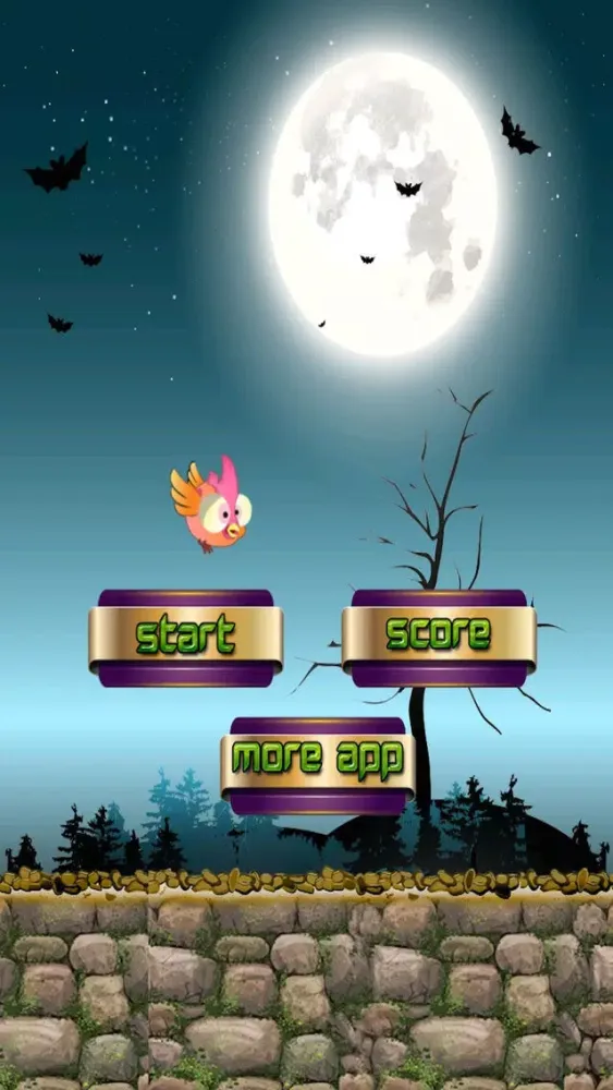 Flybird In Dark Free Screenshots