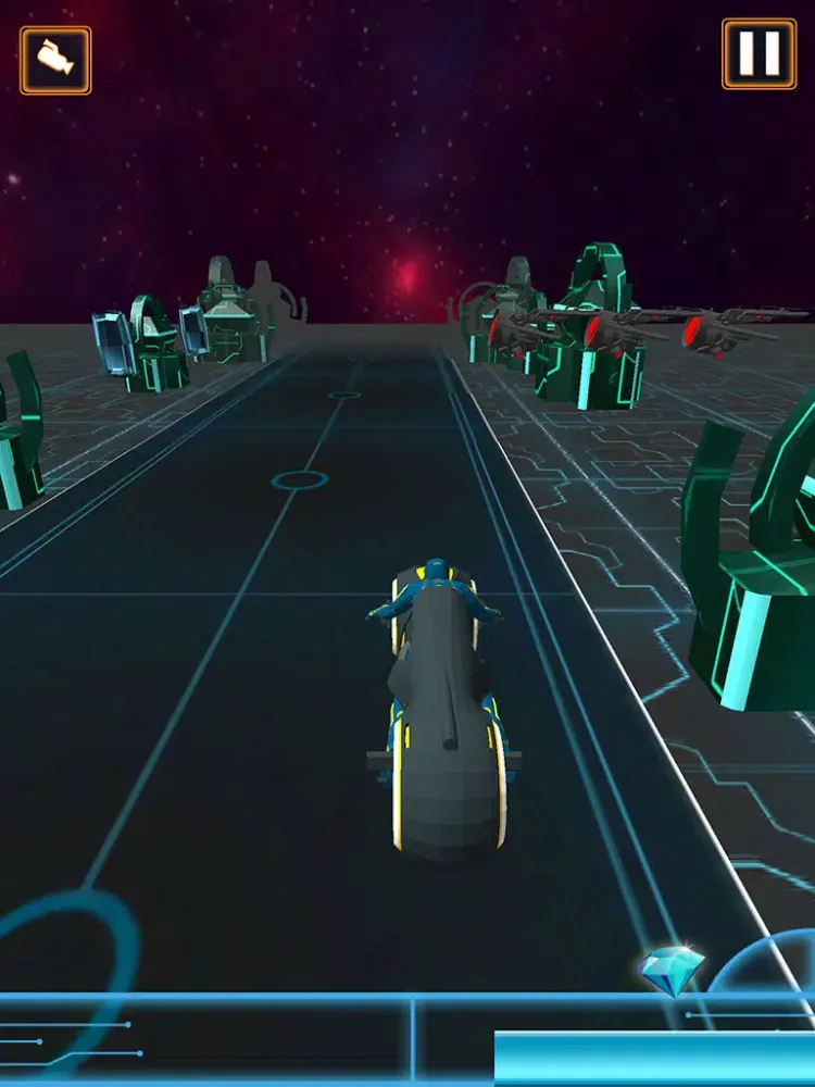 Screenshot di Light Speed Bike : Motor Cycle Rider Game Free iPad 