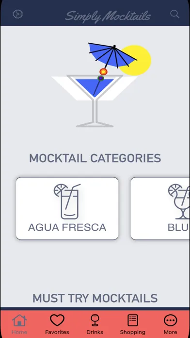 Tangkapan skrin Simply Mocktails