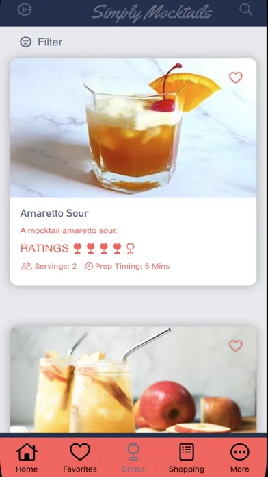 Tangkapan skrin Simply Mocktails