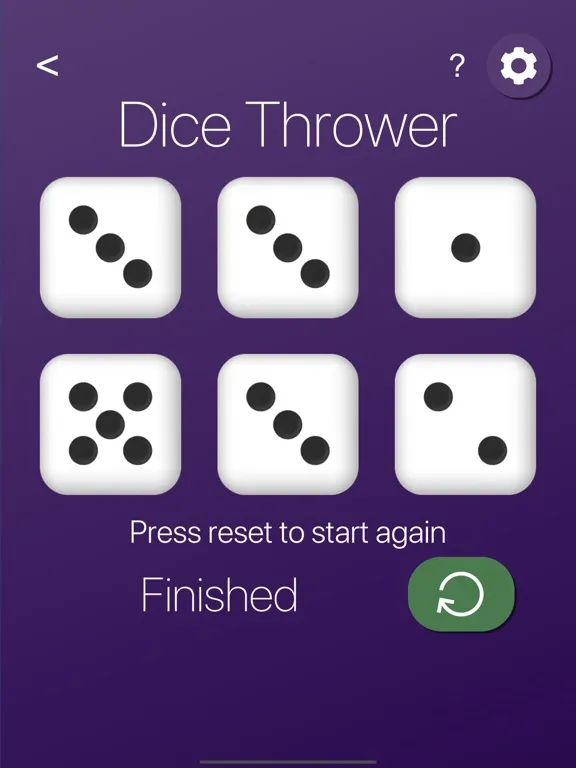 Dice Thrower & Coin Flipper iPad  Screenshots