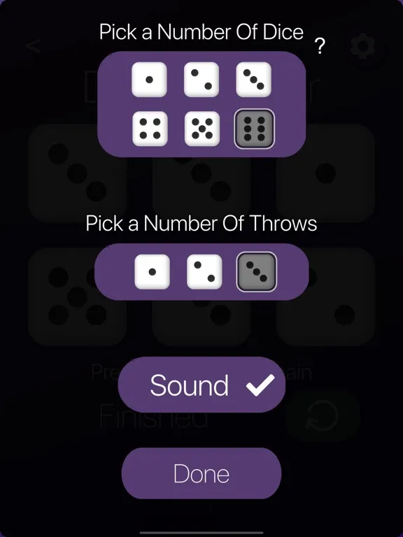 Dice Thrower & Coin Flipper iPad  Screenshots