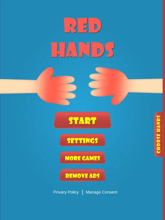 Capturas de tela do Red Hands - Two Player Game iPad 