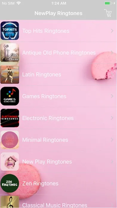 Capturas de tela do New Play Ringtones & Sounds
