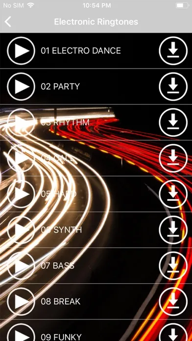 Capturas de tela do New Play Ringtones & Sounds