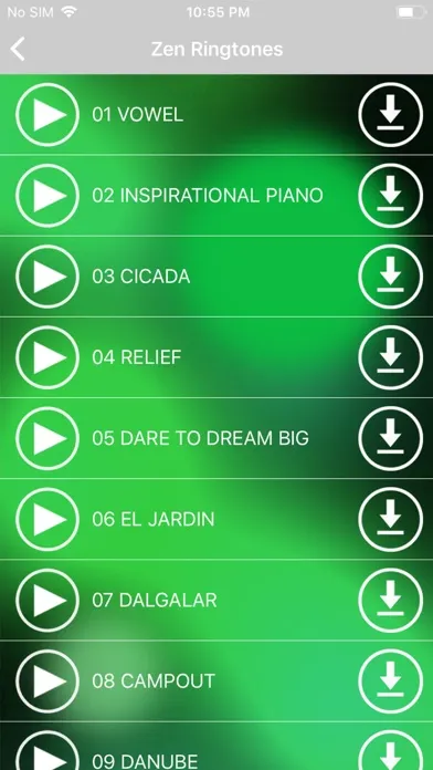 Capturas de tela do New Play Ringtones & Sounds