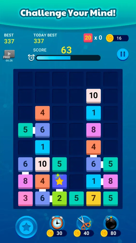 Merge Block: Number Merge Game应用截图