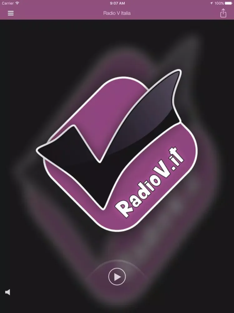 Radio V Italia App iPad  स्क्रीनशॉट