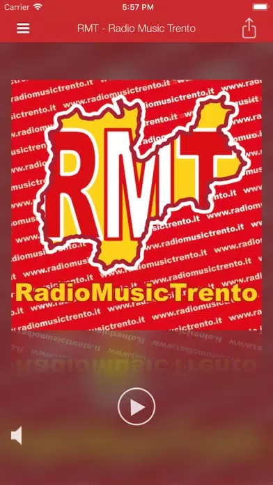 ภาพหน้าจอของ RMT - Radio Music Trento