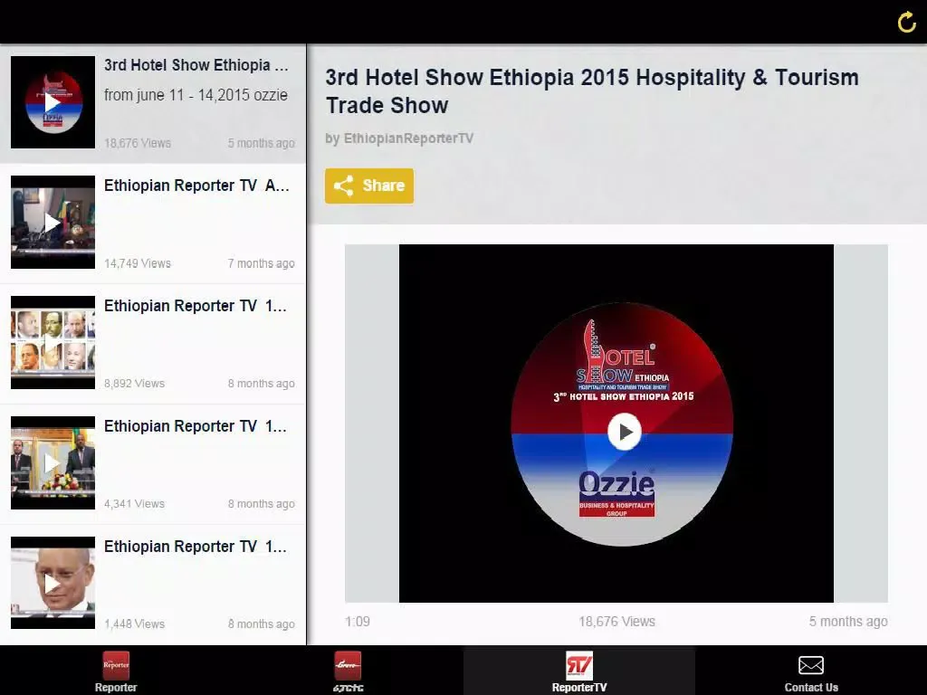 ภาพหน้าจอของ English Ethiopien Reporter News iPad 