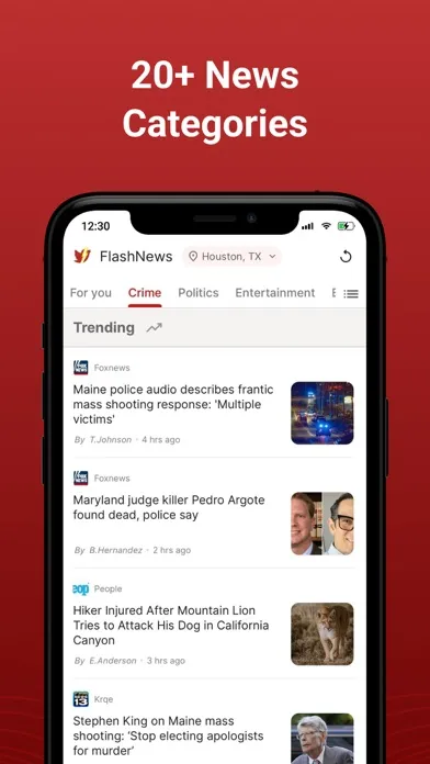 Zrzuty ekranu Breaking Local News: FlashNews