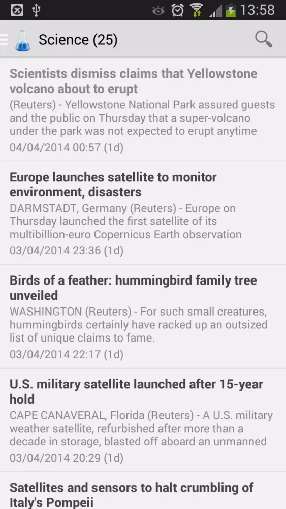 Capturas de pantalla de Today News