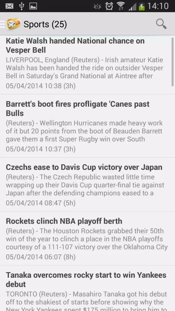 Capturas de pantalla de Today News
