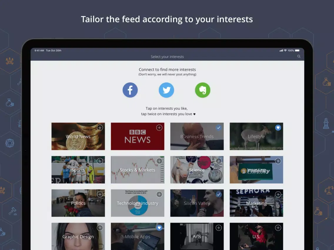 Capturas de pantalla de News360: Personalized News iPad 
