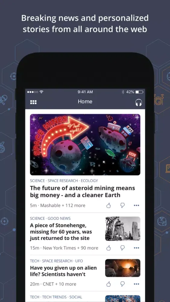 Capturas de pantalla de News360: Personalized News