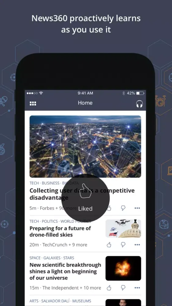Capturas de pantalla de News360: Personalized News