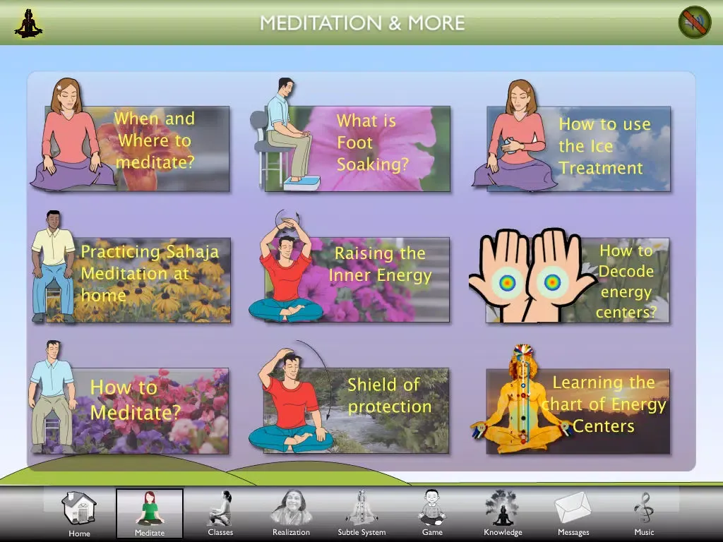 ภาพหน้าจอของ SahajaMeditation-iPAD iPad 