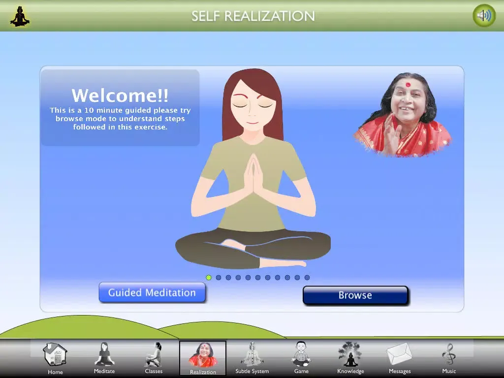 ภาพหน้าจอของ SahajaMeditation-iPAD iPad 