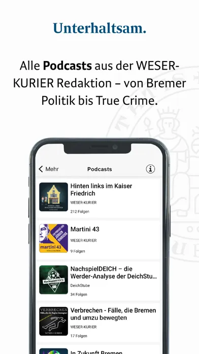 Скриншоты WESER-KURIER E-Paper