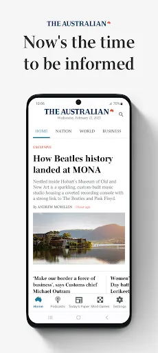 Tangkapan skrin The Australian
