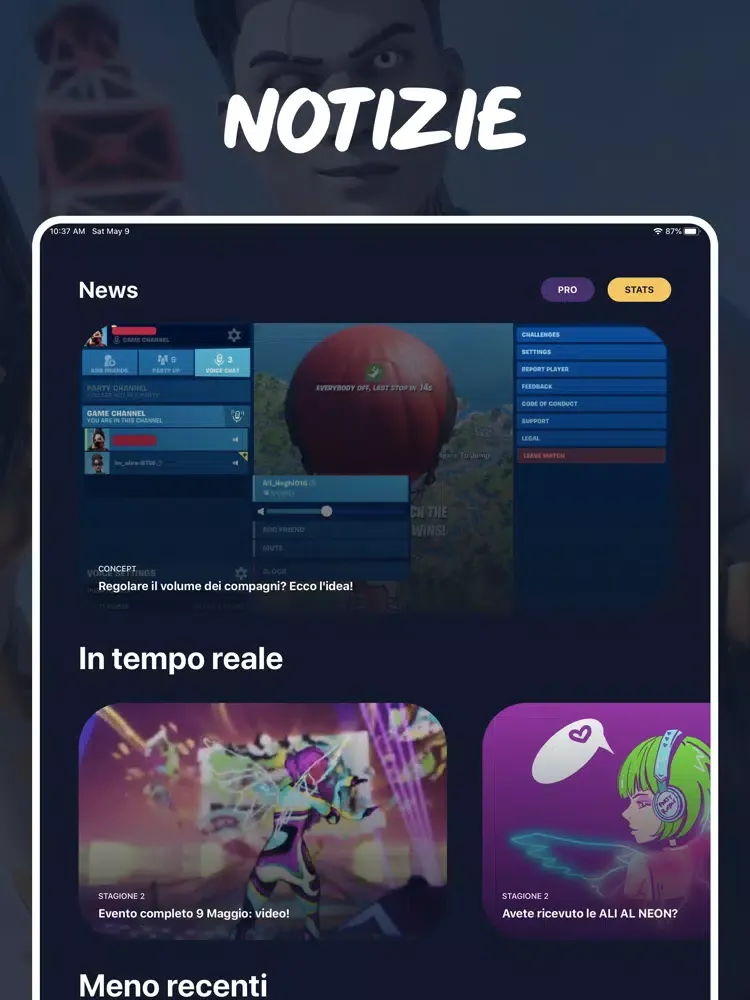 Captures d'écran de News per Fortnite Italia iPad 