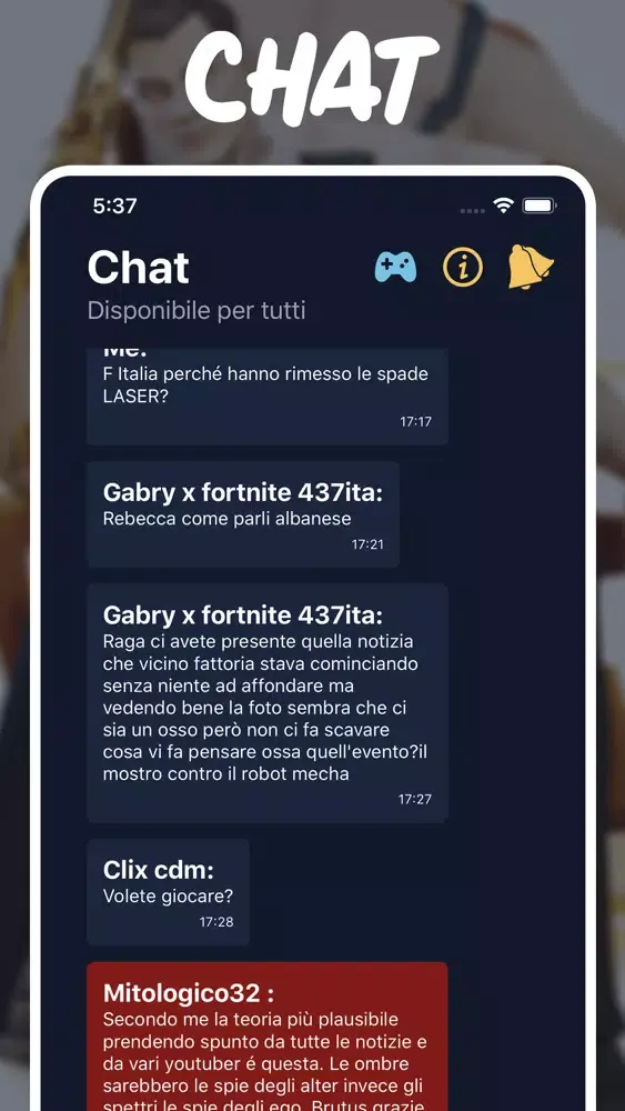 Captures d'écran de News per Fortnite Italia